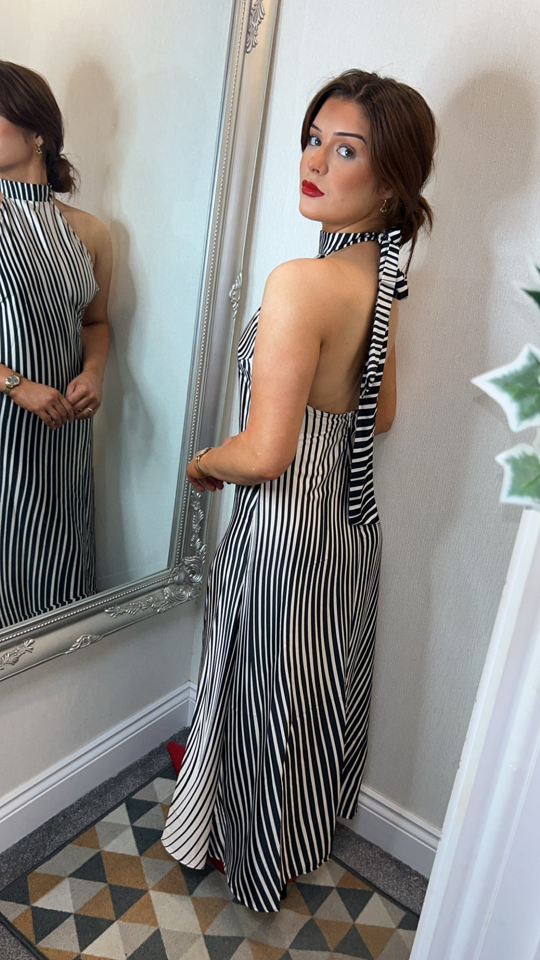 Striped MidiMax Dress