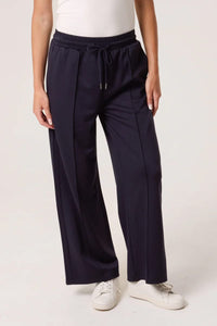 Navy Pun Tuck Jogger
