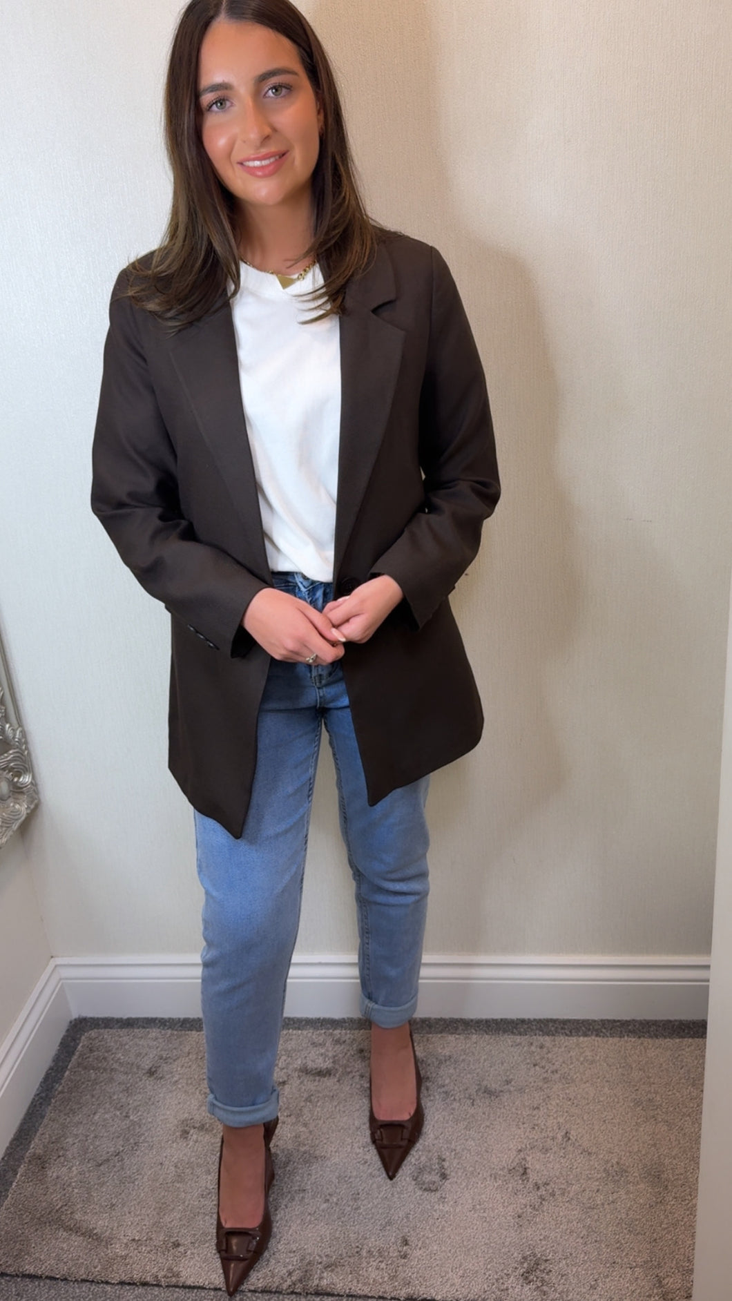 Deep brown blazer
