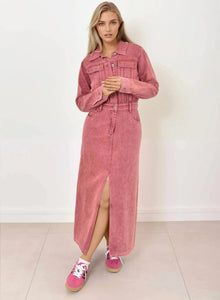 Coral Midimax Dress