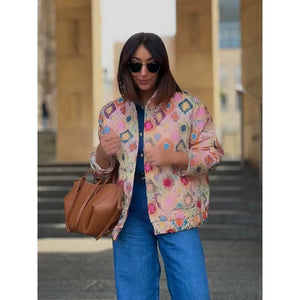 Pink Quilted Jacket