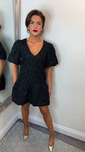 Load image into Gallery viewer, Black puff ball dress