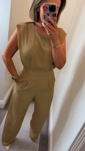 Camel Tan Jumpsuit