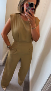 Camel Tan Jumpsuit