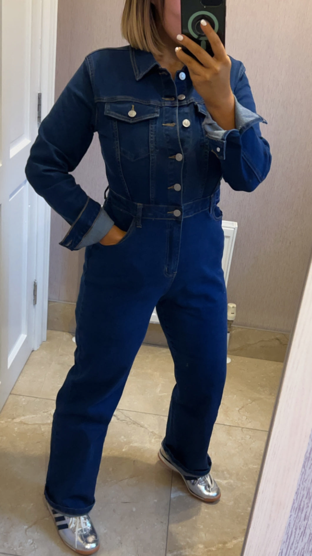 Denim jumpsuit