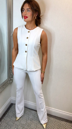 Ivory 2 piece suit