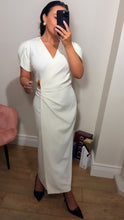Load image into Gallery viewer, Buttermilk cream Midimax dress