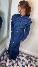 Load image into Gallery viewer, Denim Pearl Dress