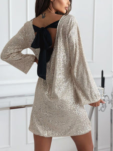 Sequin Bow Dress