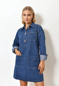 Darker Denim 100% Cotton Dress