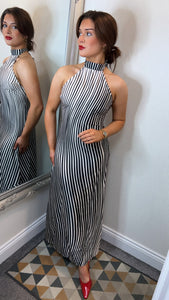 Striped MidiMax Dress