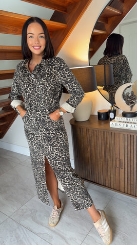 Leopard Midimax Dress