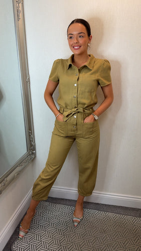 Camel 100% Cotton jumpsuit