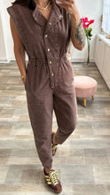 Load image into Gallery viewer, Choco Cinched Jumpsuit 14th July