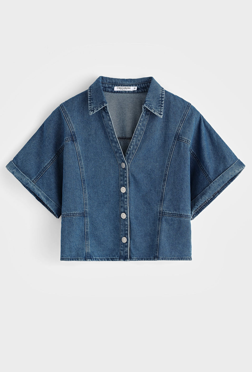 Denim Cropped Shirt
