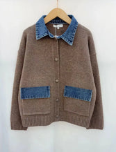 Load image into Gallery viewer, Mocha &amp; Denim Cardigan