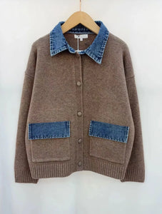 Mocha & Denim Cardigan