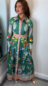 Green MidiMax Dress