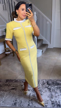Load image into Gallery viewer, Lemon pearl &amp; diamond Trim Dress