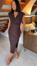 Load image into Gallery viewer, Brown Midi Dress