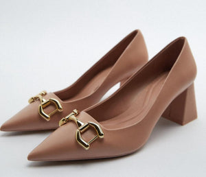 Nude Buckle Shoe