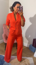 Load image into Gallery viewer, Orange 2 piece suit