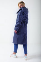 Load image into Gallery viewer, Navy Rain Mac