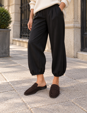 Load image into Gallery viewer, Choc Brown Srunch Mule Shoe