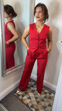 Load image into Gallery viewer, Red 2 piece suit