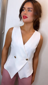 Off white waistcoat
