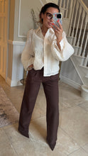 Load image into Gallery viewer, Cream textured stitch blouse
