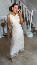 Load image into Gallery viewer, Cream Sequin Maxi Dress