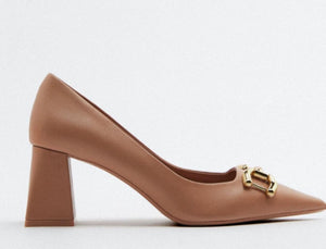 Nude Buckle Shoe