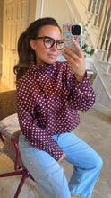 Load image into Gallery viewer, Prune Polka Jacket