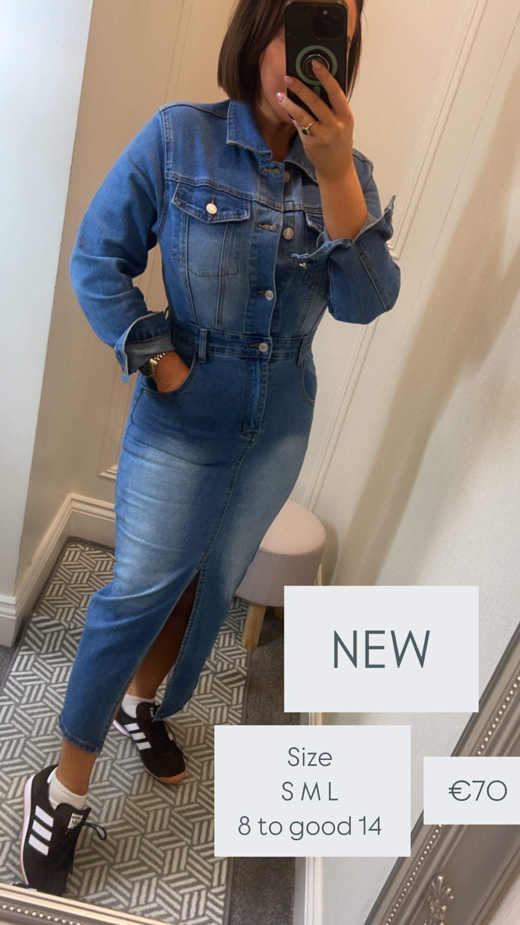 Denim Midi Dress