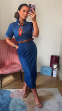 Load image into Gallery viewer, Denim Look Belted Dress, Super Soft