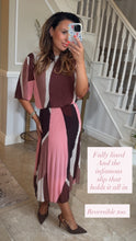Load image into Gallery viewer, Brown &amp; Pink Magic Dress