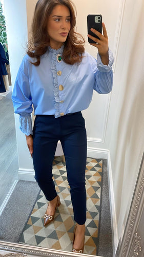 Powder Blue Blouse