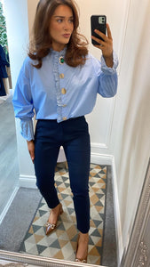 Powder Blue Blouse