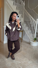 Load image into Gallery viewer, Brown Check OVERSIZEX Jacket