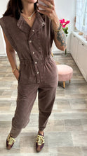 Load image into Gallery viewer, Choco Cinched Jumpsuit 14th July