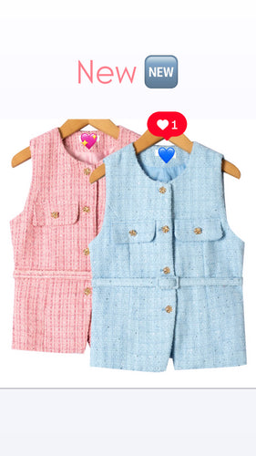 Pink Tweedie Waistcoat
