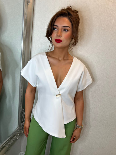 Ivory V Neck