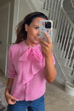 Load image into Gallery viewer, Pink Bow Cardi