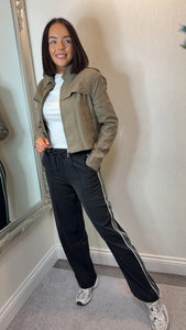 Black & Khaki Jogger