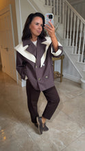 Load image into Gallery viewer, Brown Check OVERSIZEX Jacket