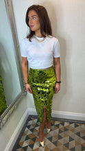 Load image into Gallery viewer, Kiwi Sequin Skirt