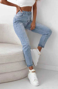 Light denim wash jean