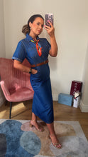 Load image into Gallery viewer, Denim Look Belted Dress, Super Soft