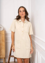 Load image into Gallery viewer, Cream cotton dress